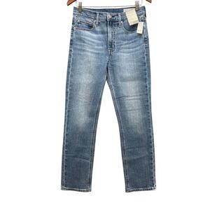 Gap Vintage Slim Jeans Womens 28 6 Regular Medium Indigo High Rise Ankle Stretch